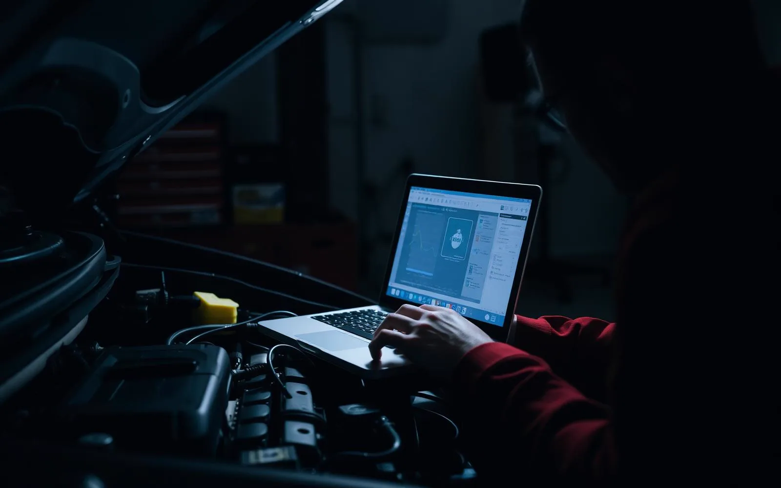 Diagnostic électronique d'un moteur au valise numérique